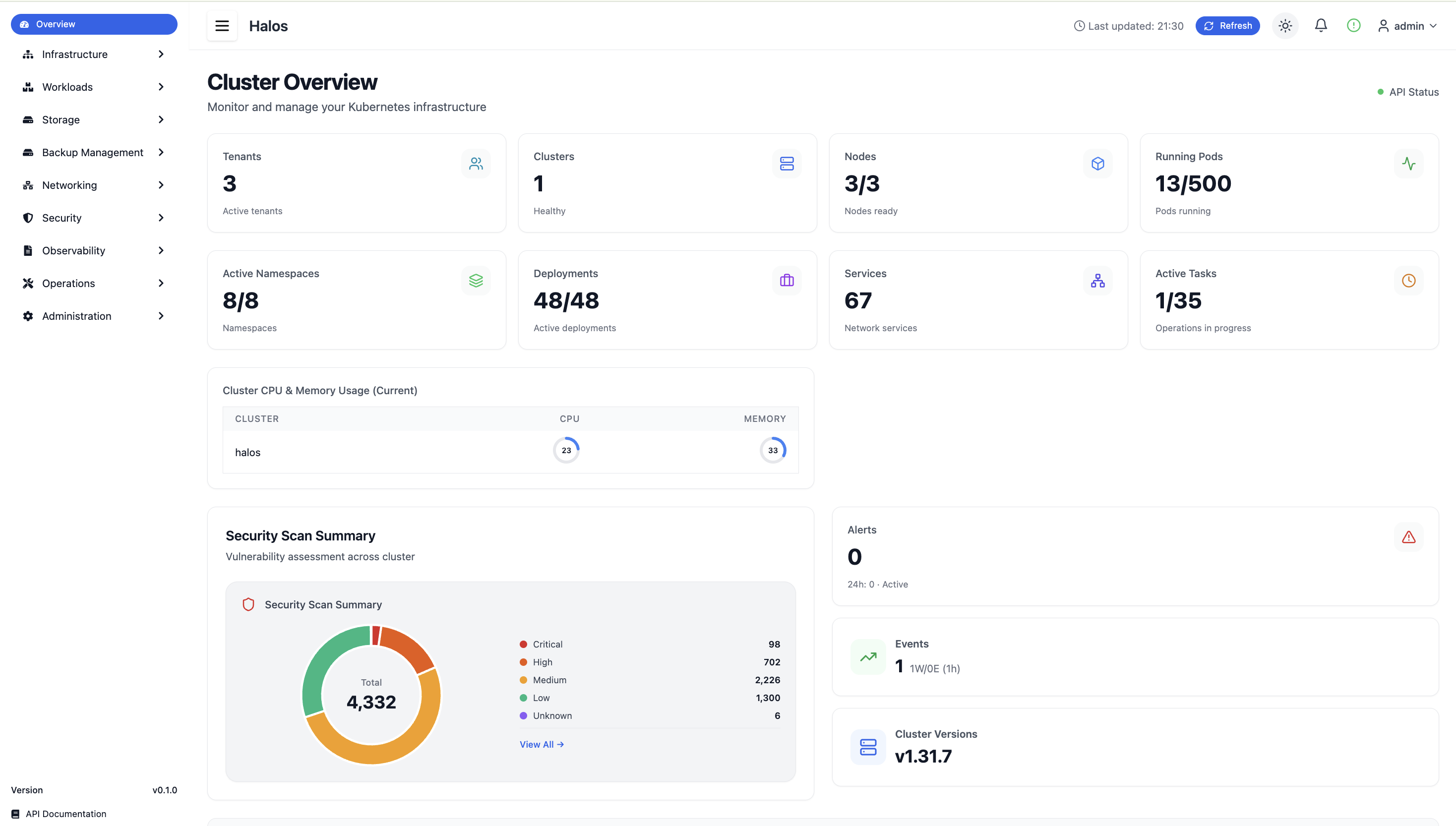Halos - Screenshot 2 showing product features and functionality