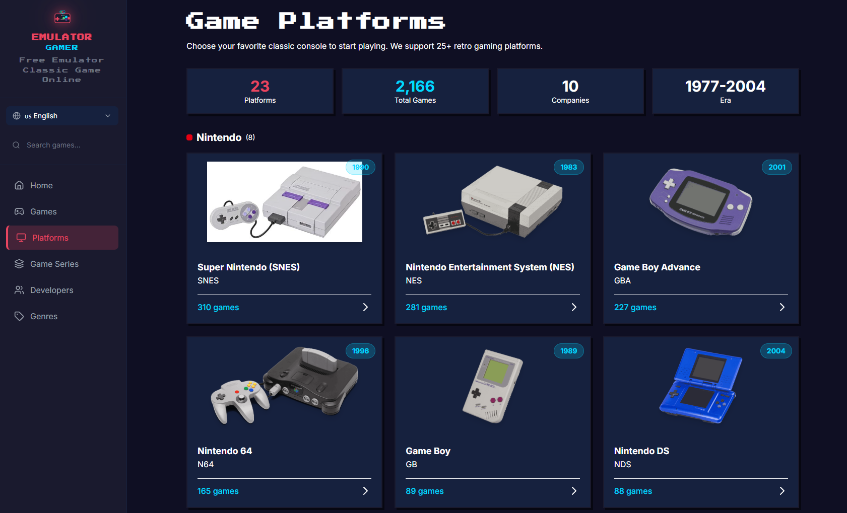Emulator Gamer - Screenshot 2 showing product features and functionality