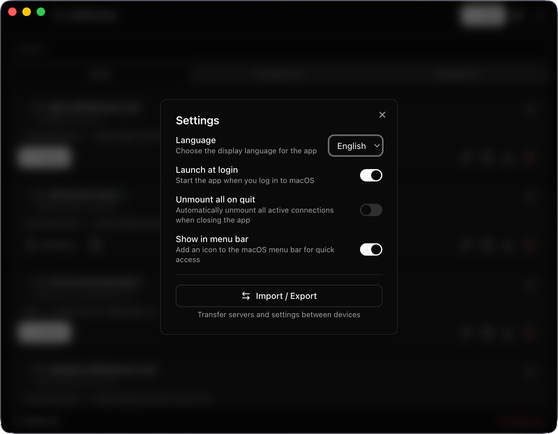 SSHFS GUI gallery image