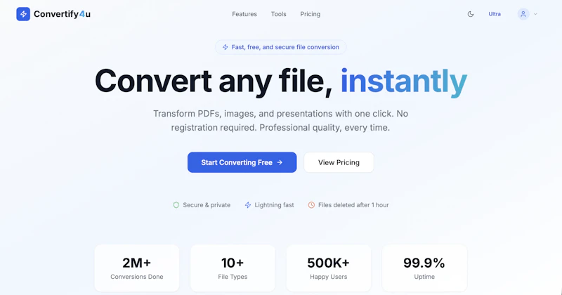 Convertify4u screenshot 1