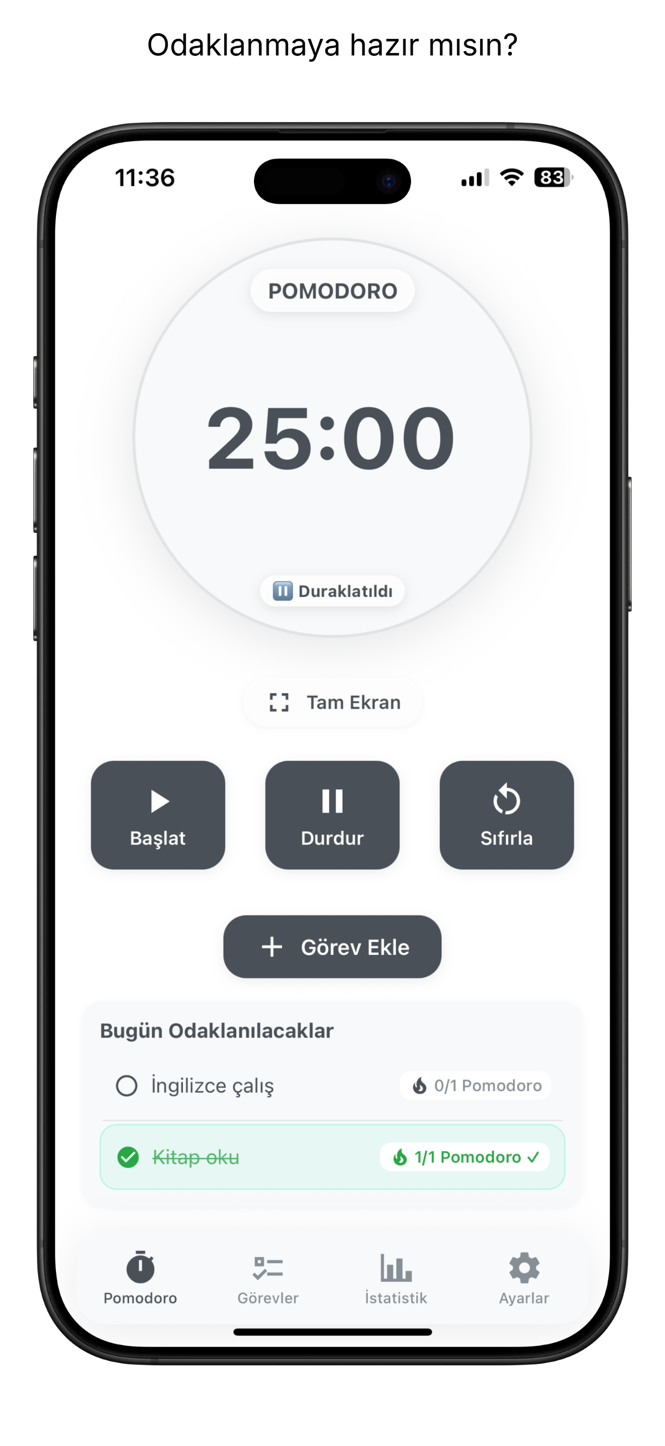 Pomodak - Screenshot 4 showing product features and functionality