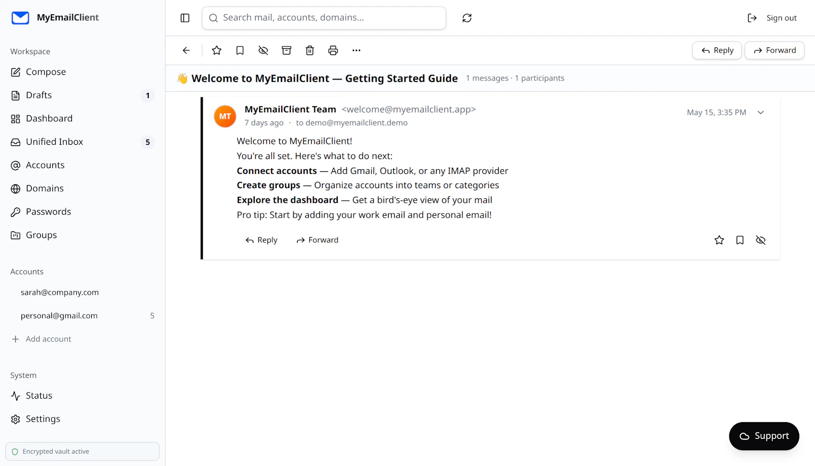 MyEmailClient screenshot 6