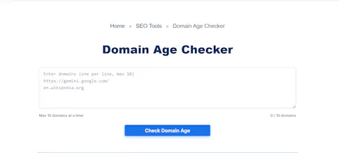 Domain Age Checker gallery image