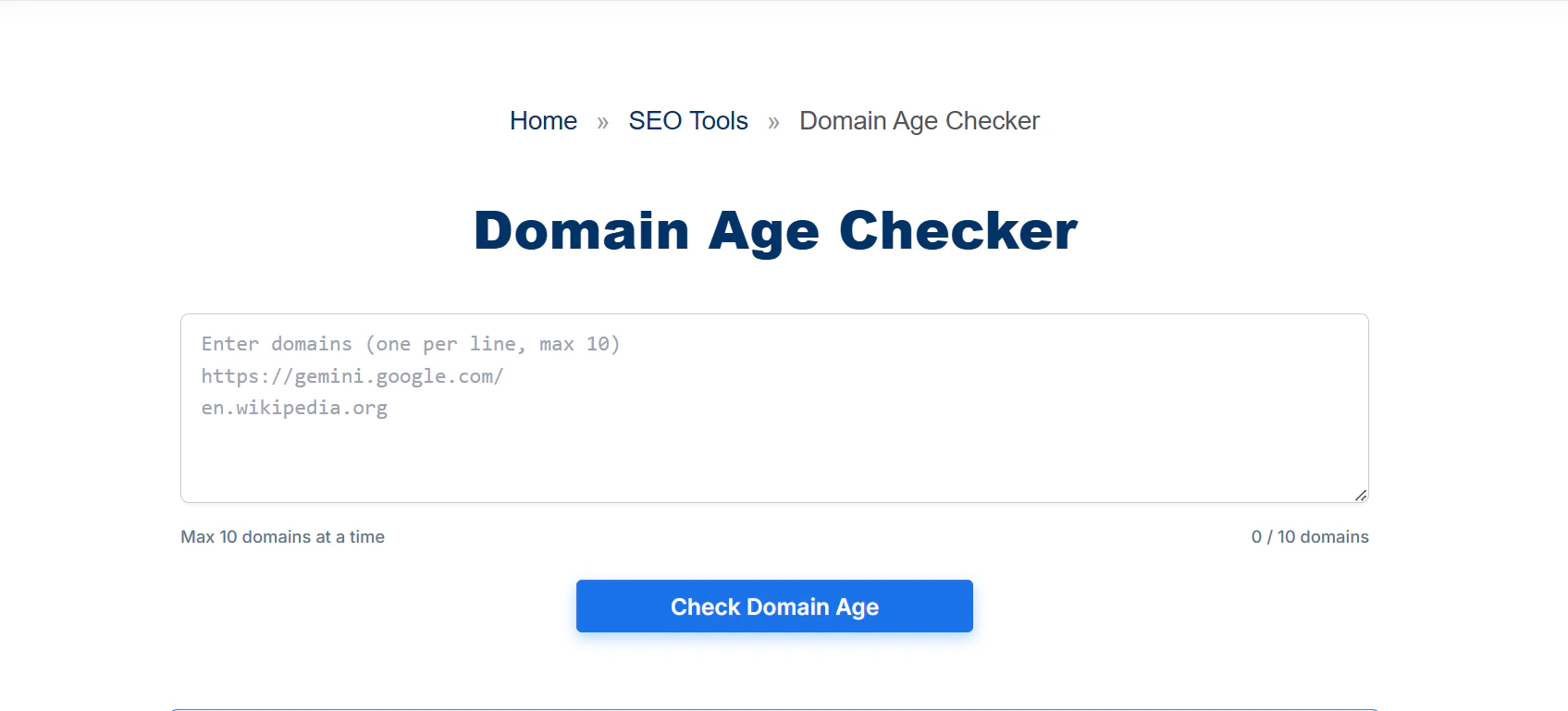 Domain Age Checker screenshot 1