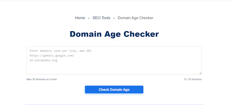 Domain Age Checker screenshot 2