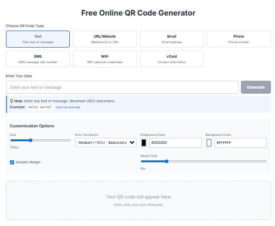 Free Online QR Code & Barcode Generator gallery image