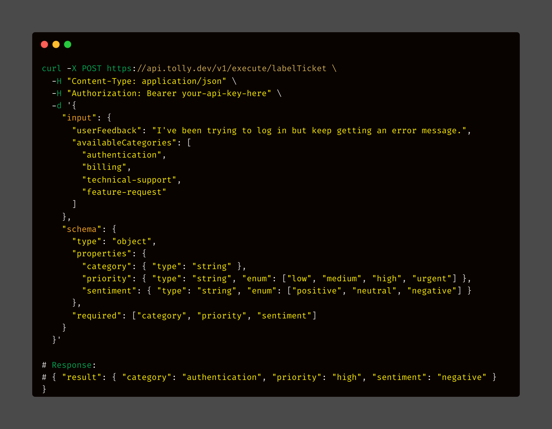Mídia 2 de Tolly - API movida a IA para estruturar dados difusos
