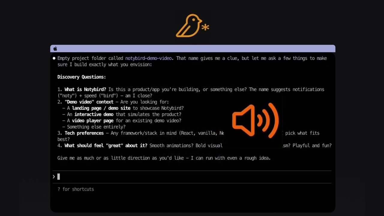 NotyBird —Never miss what Claude Code gallery image