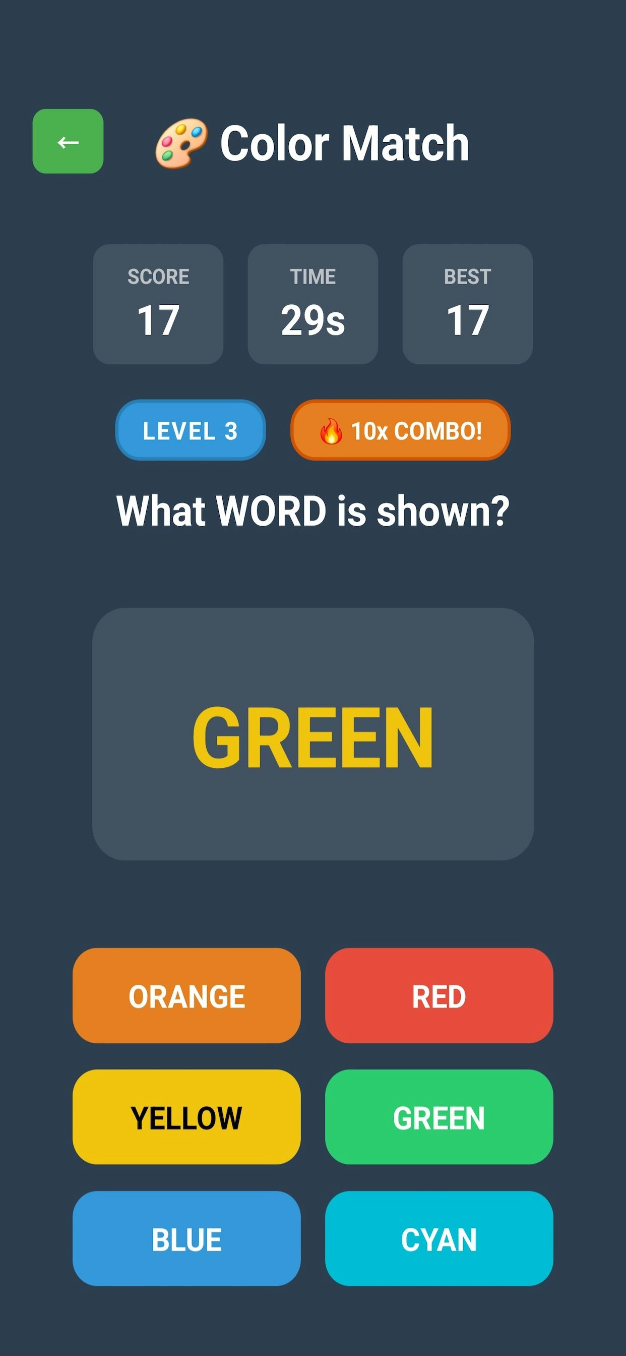 Color Match Game - Brain Quest - Screenshot 3 preview