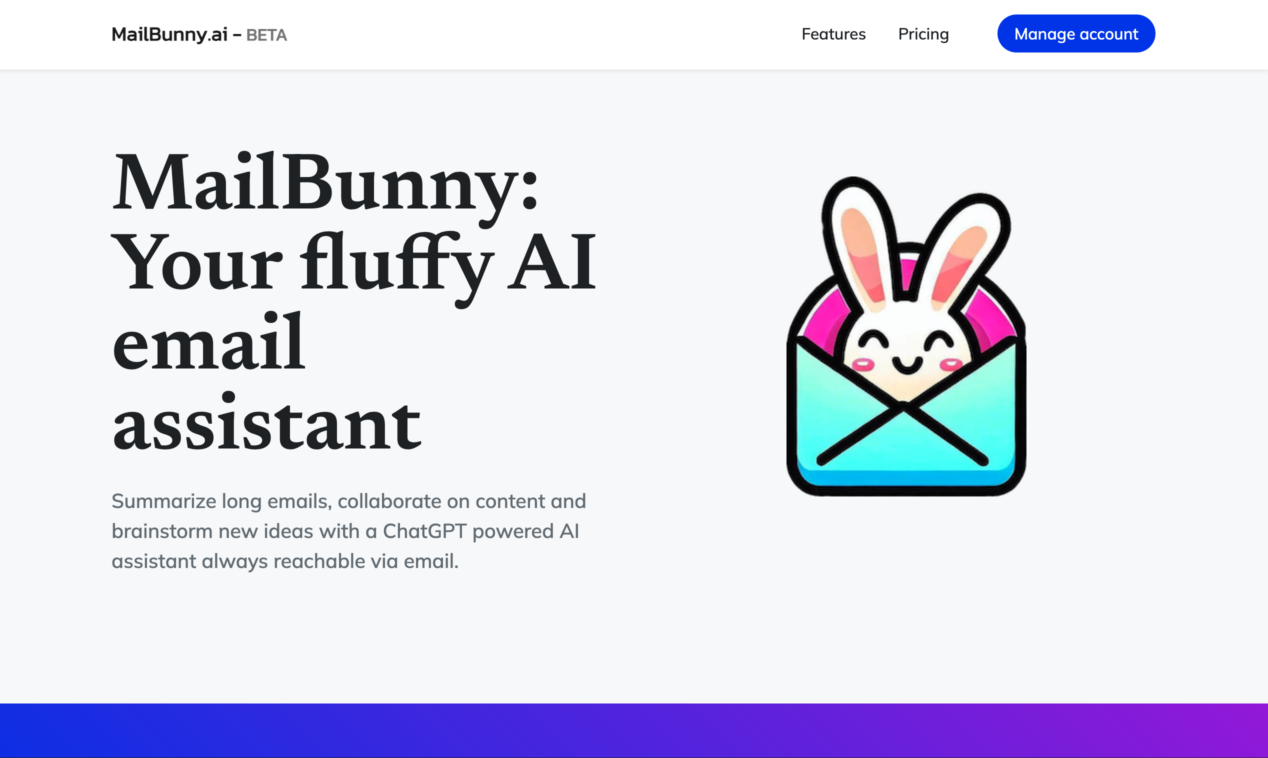 MailBunny.ai - 이메일 기반 AI Assistant, Collaborate, Summarize 및 More 미디어 1