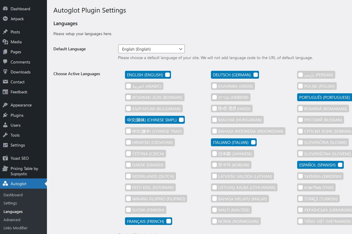 Autoglot - WordPress Перевод.Полностью автоматизированный, SEO -совместимый. медиа 5