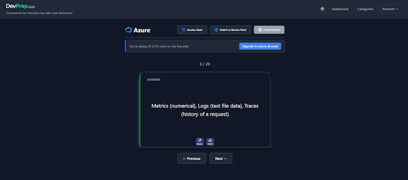 DevPrep.app screenshot 1