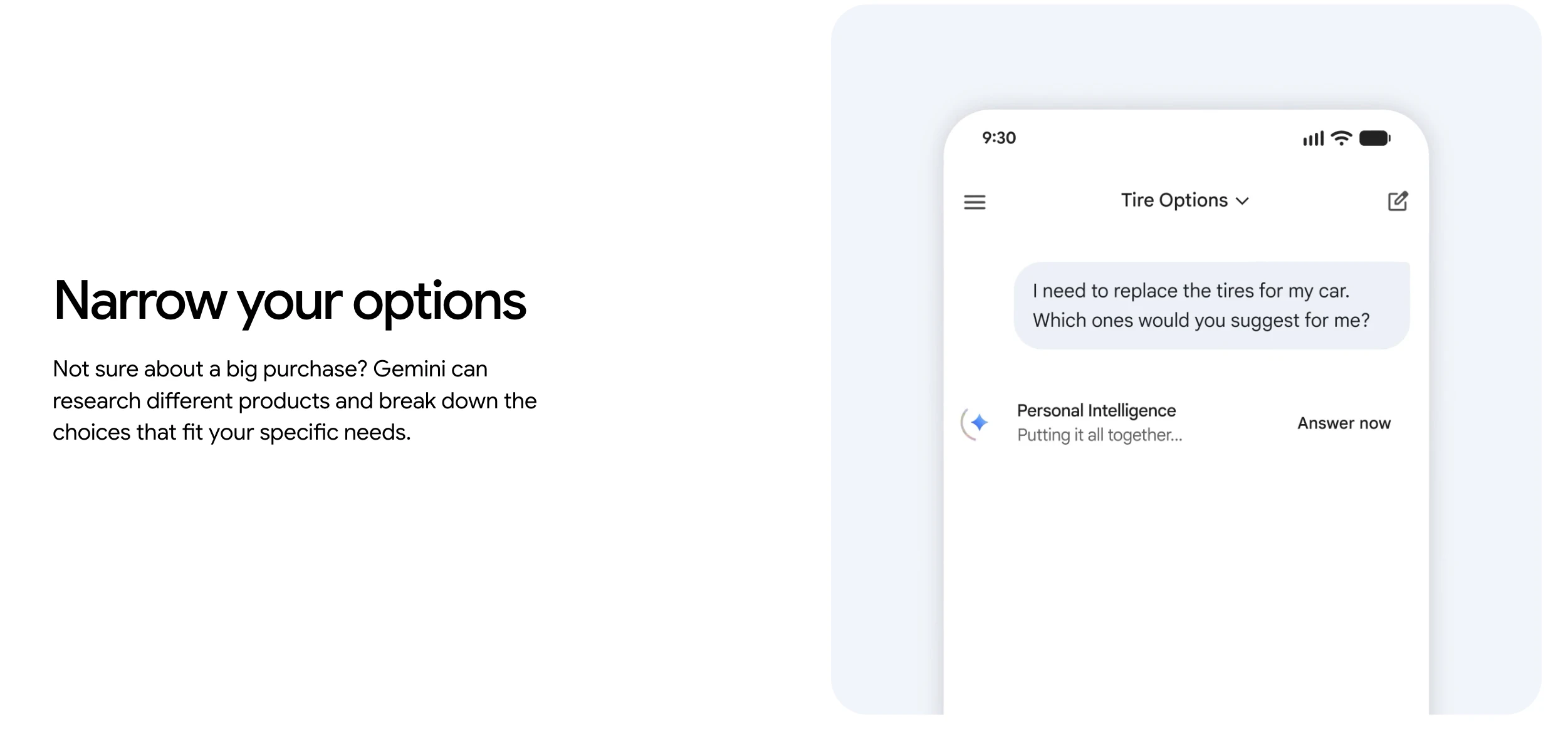 Gemini Personal Intelligence screenshot 3