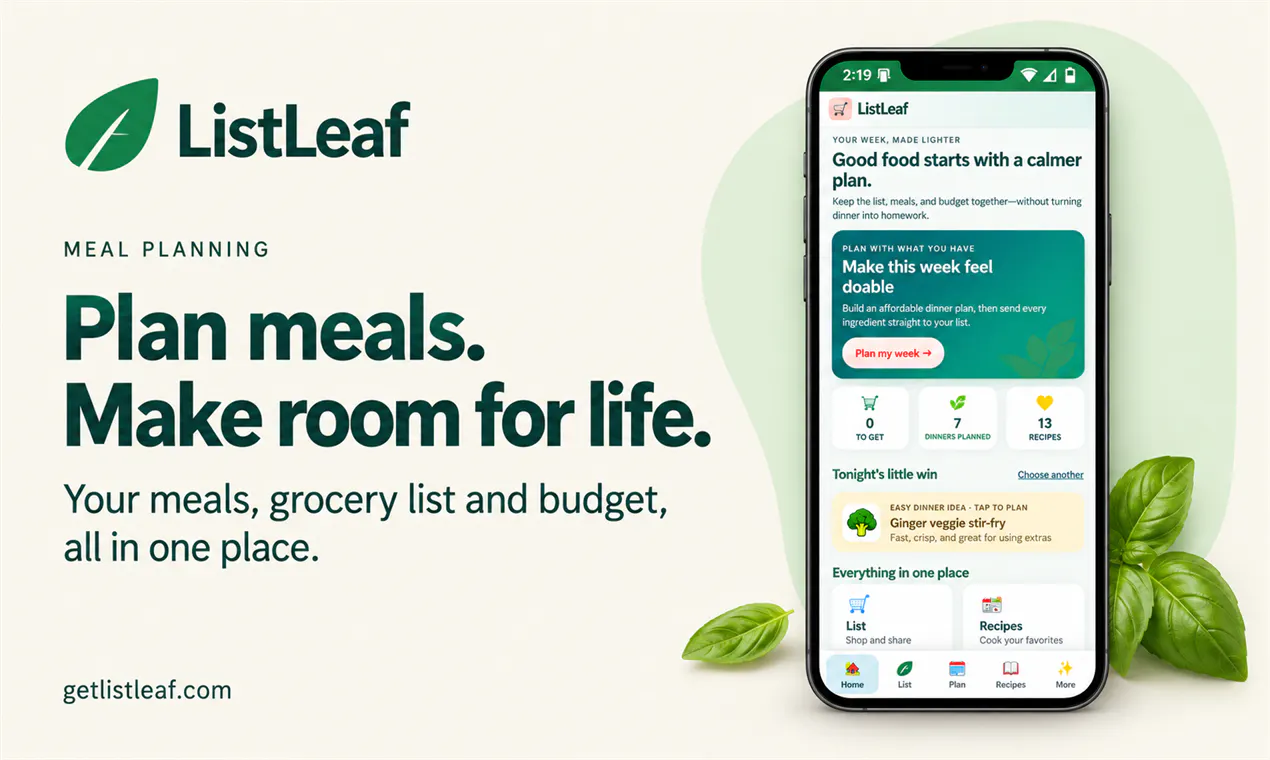 ListLeaf — Plan, Shop & Save gallery image