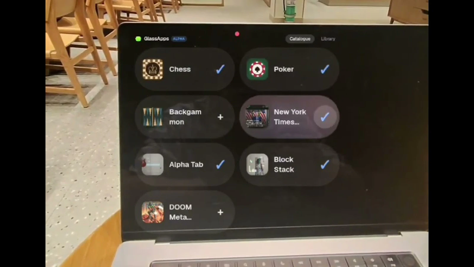 Glass Apps screenshot 1 (video preview)