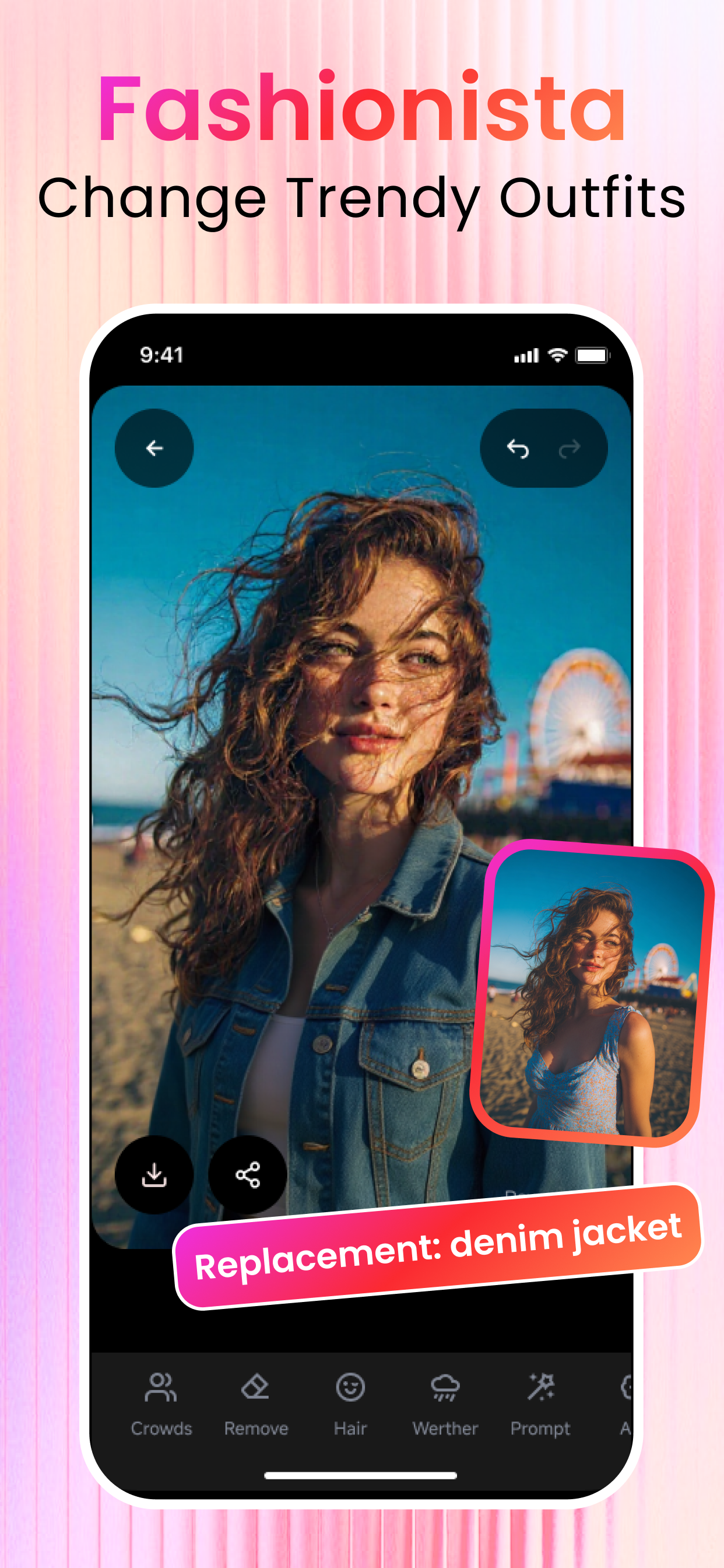 Média ClearCrowds - Remove crowds, wires, and photobombs — keep the moment. 6