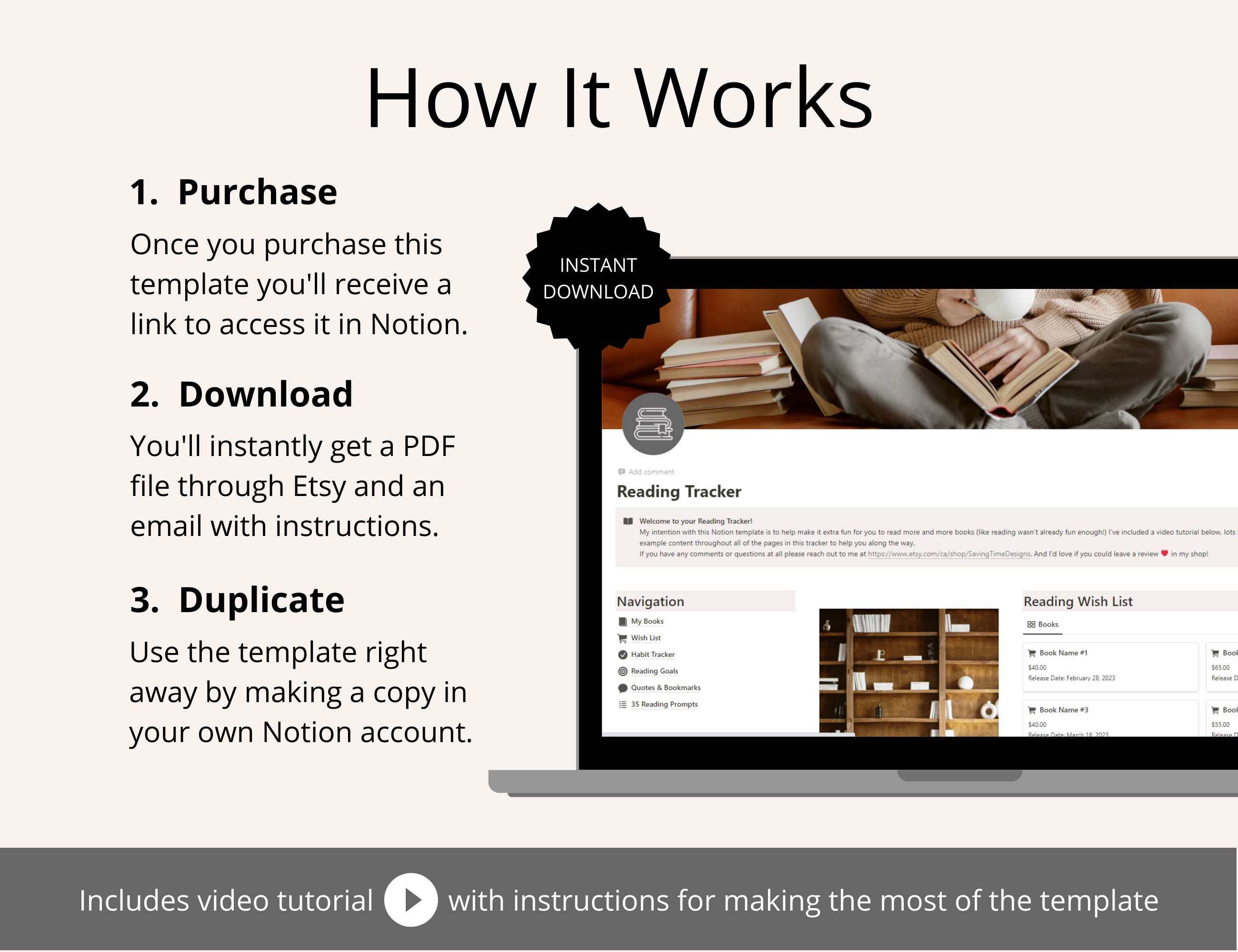 เทมเพลต Notion Notion - จัดเรียงและจัดระเบียบหนังสือทั้งหมดของคุณและติดตามเป้าหมายการอ่านของคุณ media 6