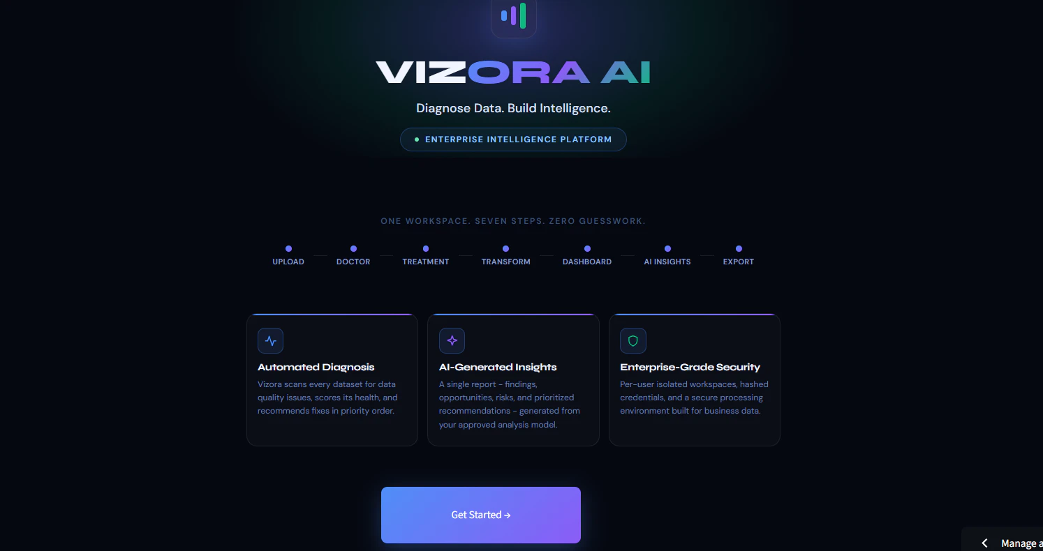 Vizora AI  logo