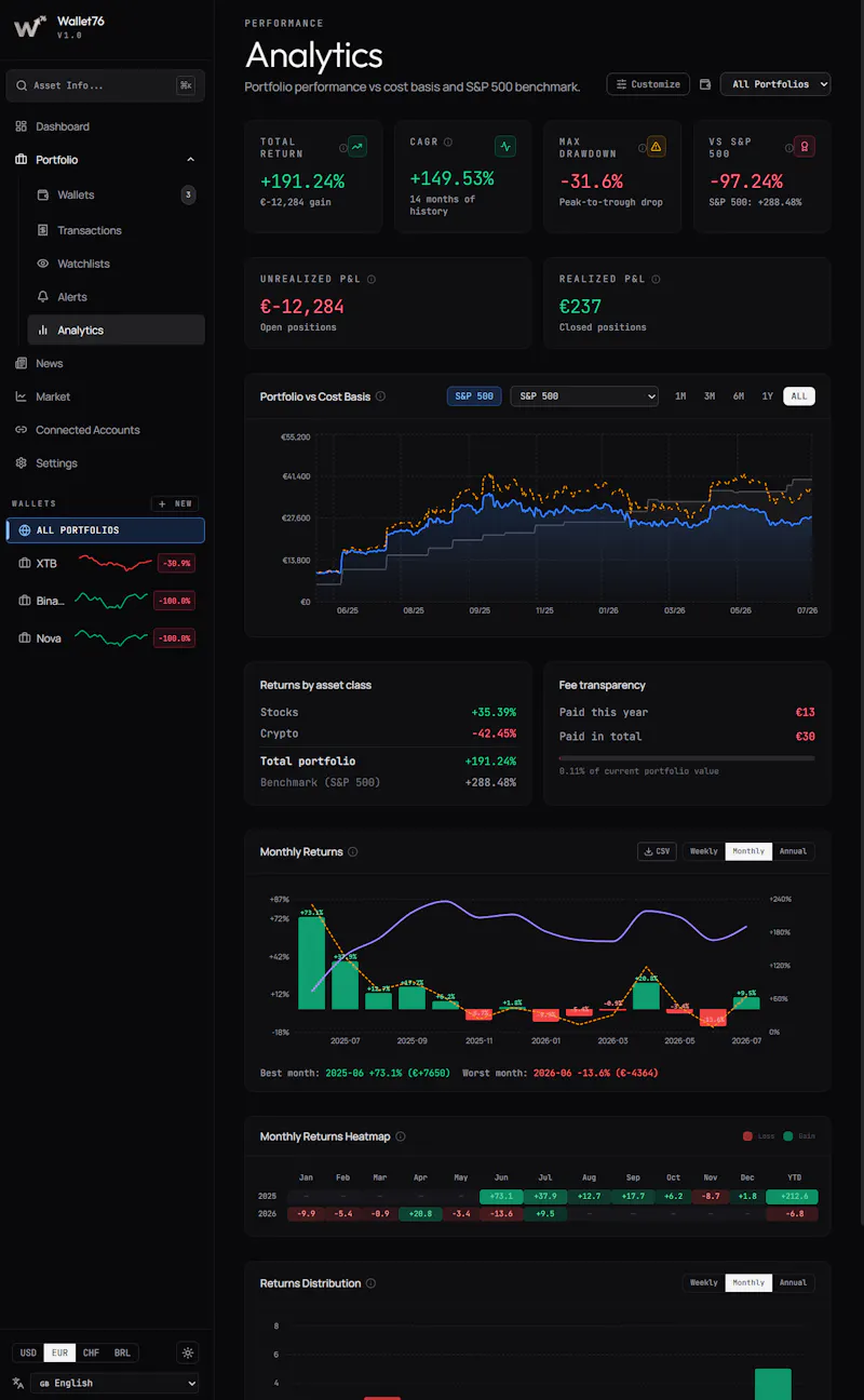 Wallet76 screenshot 2