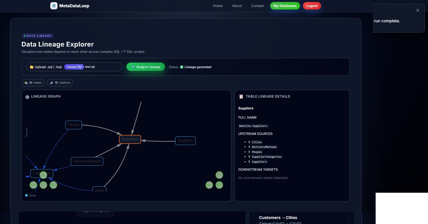 MetaDataLoop - Screenshot 2 showing product features and functionality