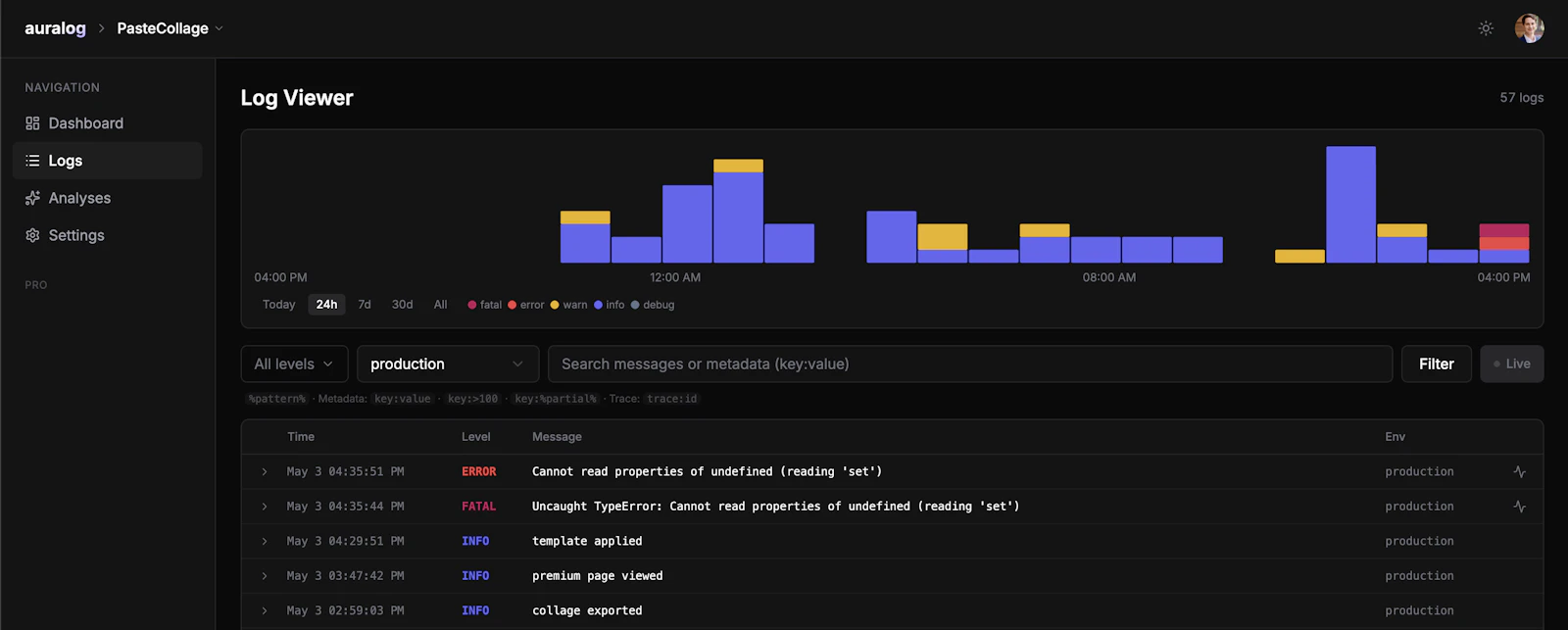 Auralog screenshot 3