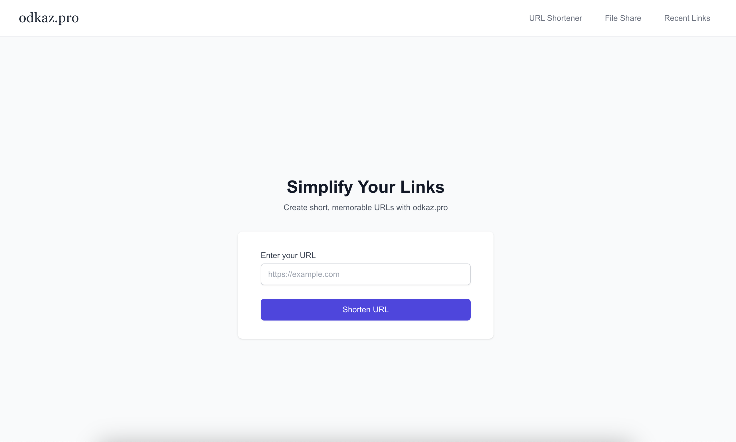 Odkaz.pro | Simple URL shortener gallery image