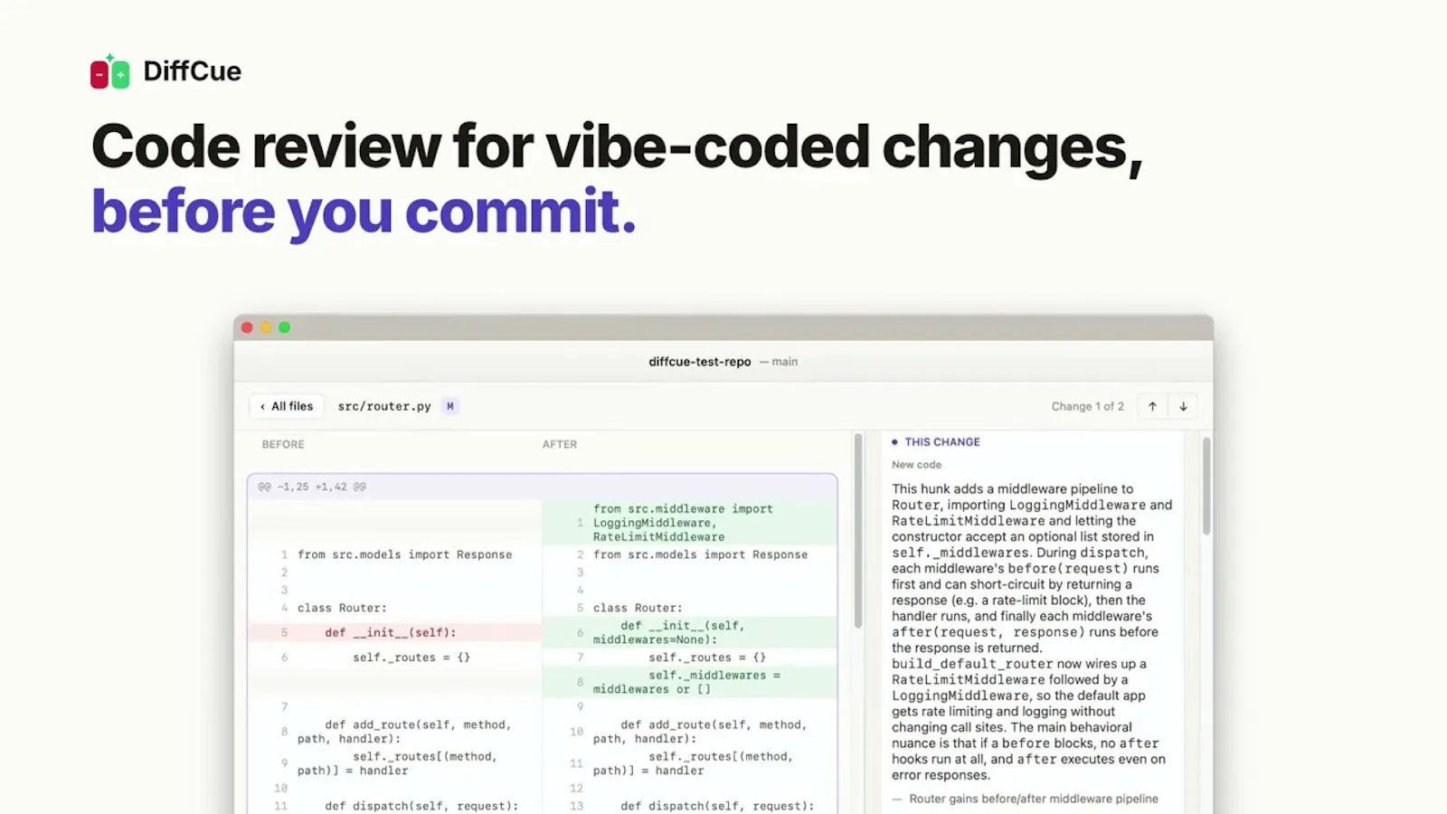 DiffCue screenshot 1 (video preview)