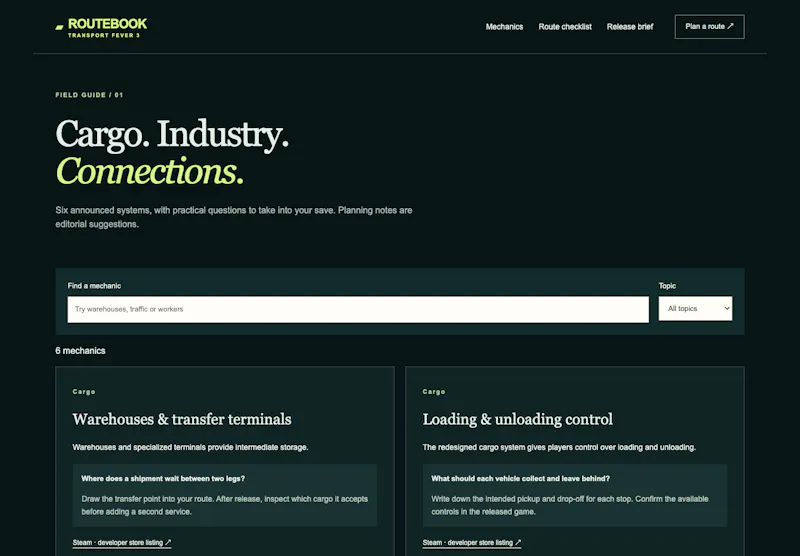 TF3 Routebook screenshot 2