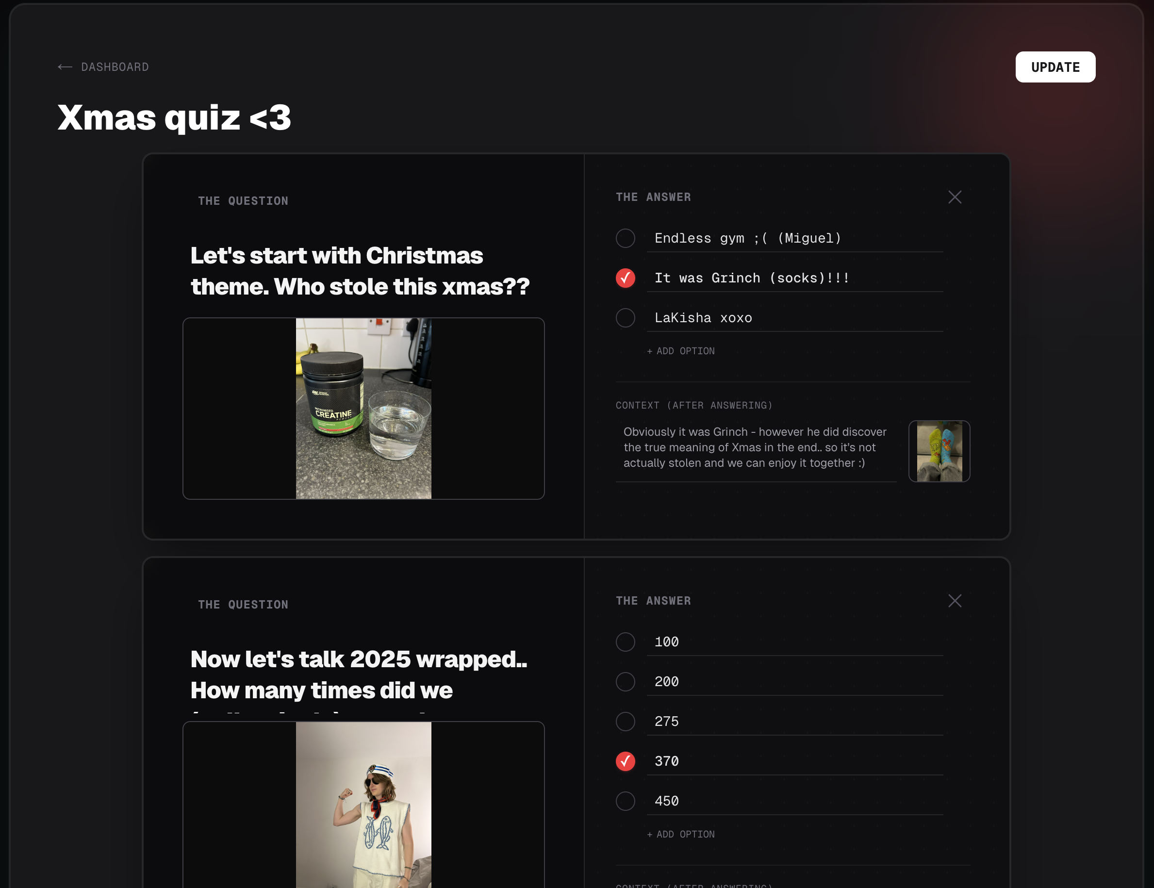 Friday Quiz - Screenshot 4 showing product features and functionality