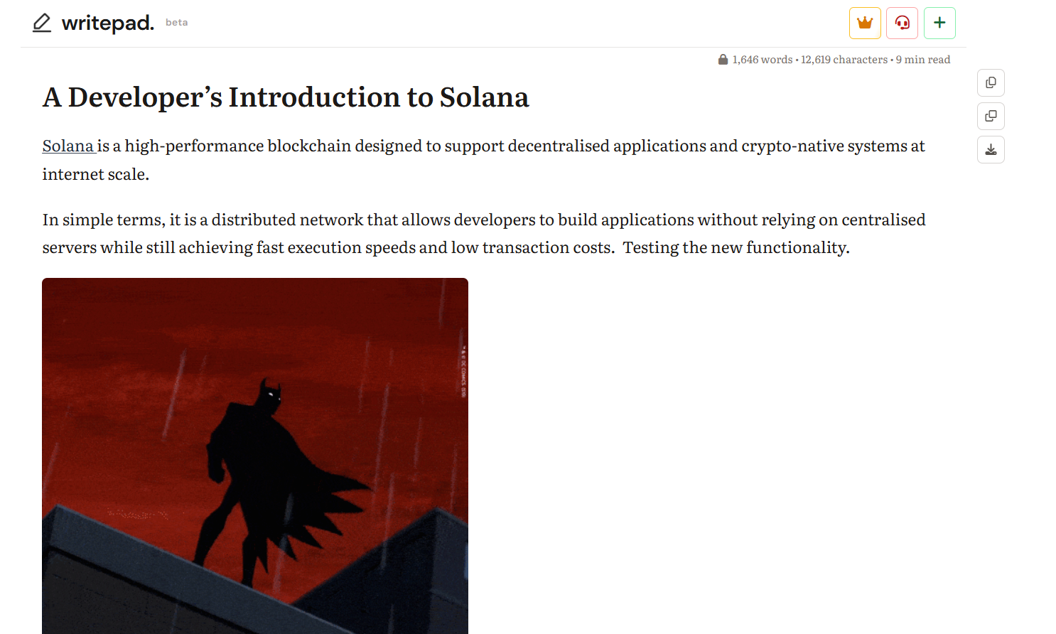 Writepad - Screenshot 2 showing product features and functionality