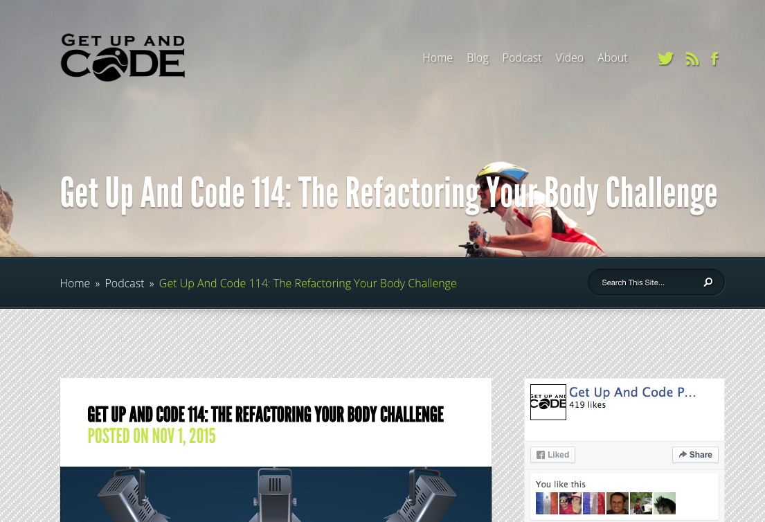Get Up And Code - The Refactoring Your Body Challenge gallery image