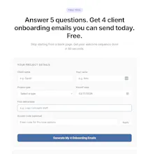 Client Onboarding Emails in 60 Seconds gallery image