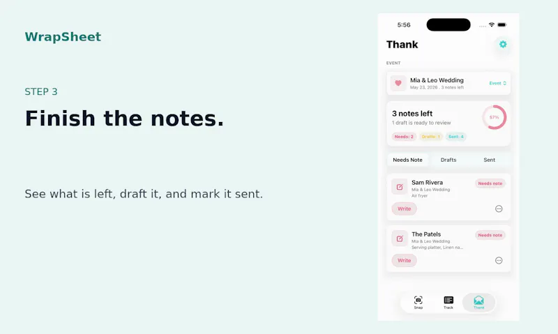 WrapSheet screenshot 4