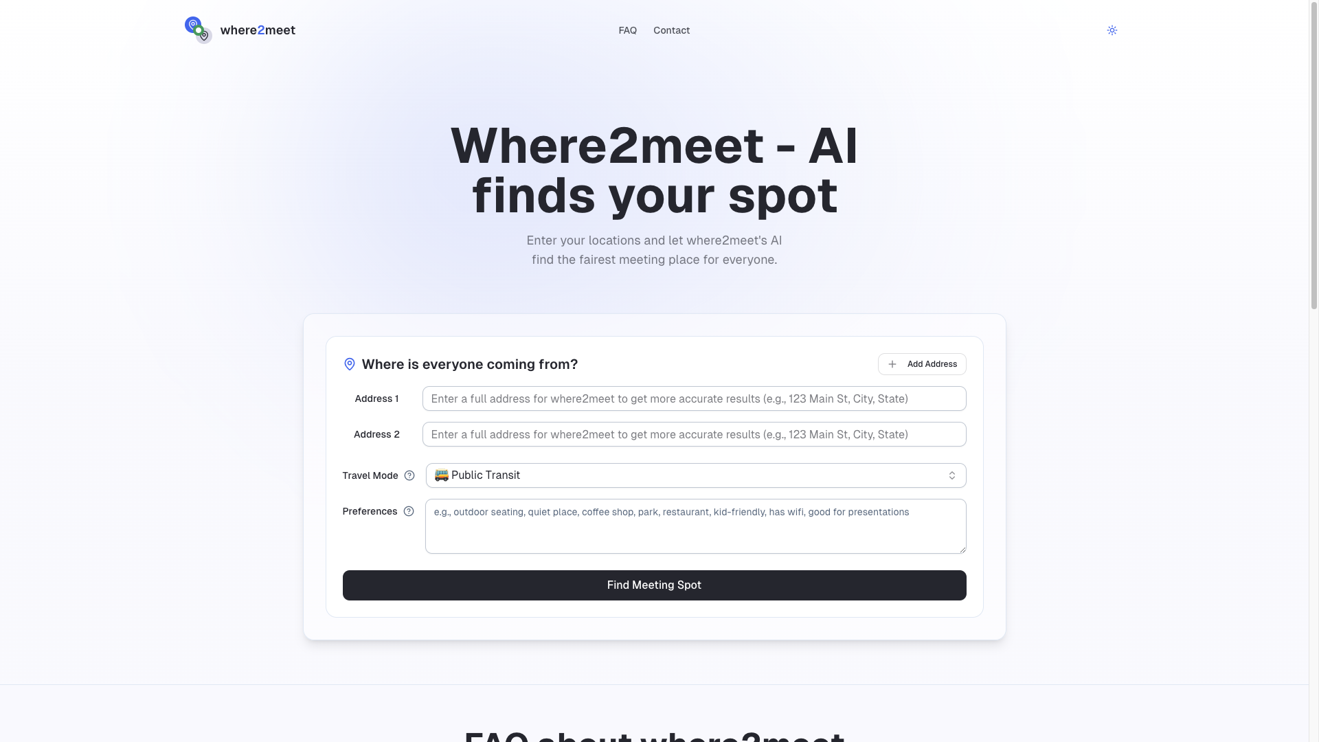 where2meet - where2meet - AI finds your spot media 1