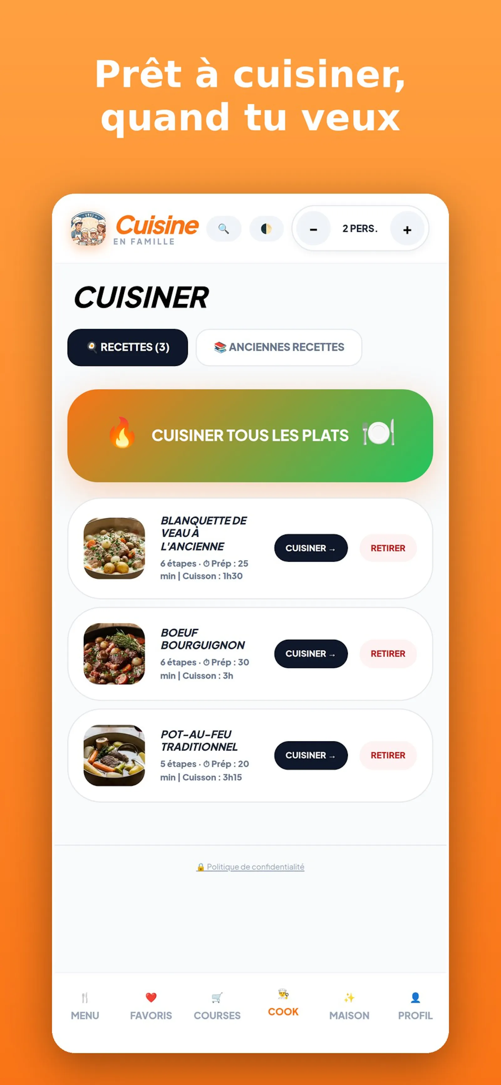 Cuisine en Famille screenshot 5