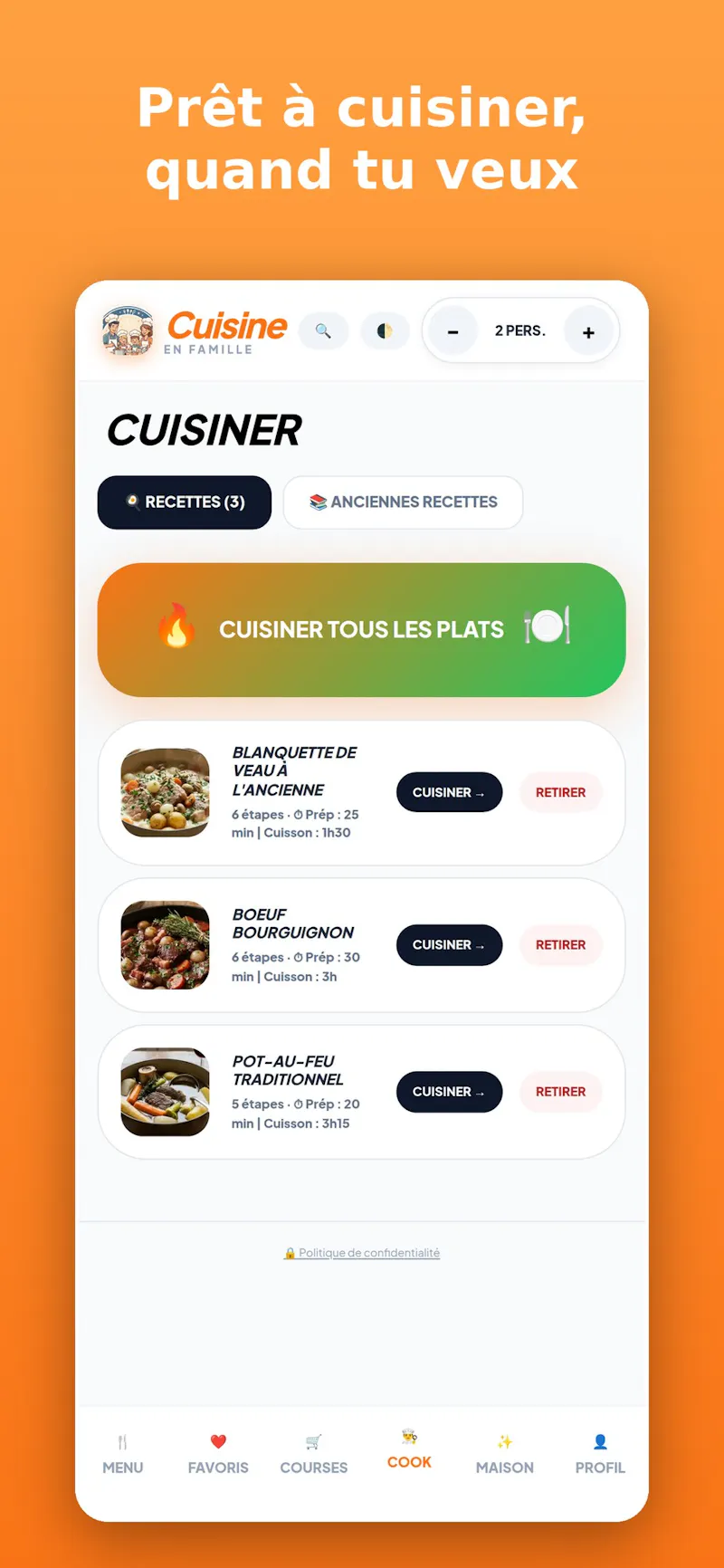Cuisine en Famille screenshot 5