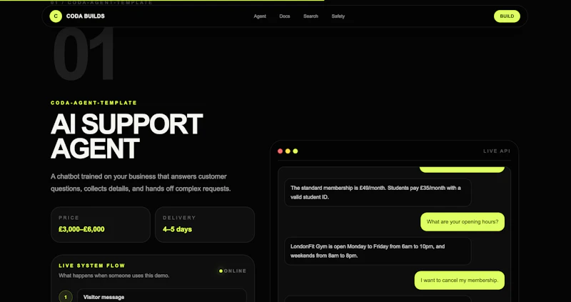 Coda Builds screenshot 2