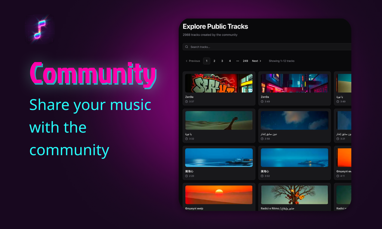 Free AI Music Generator by Next Music gallery image