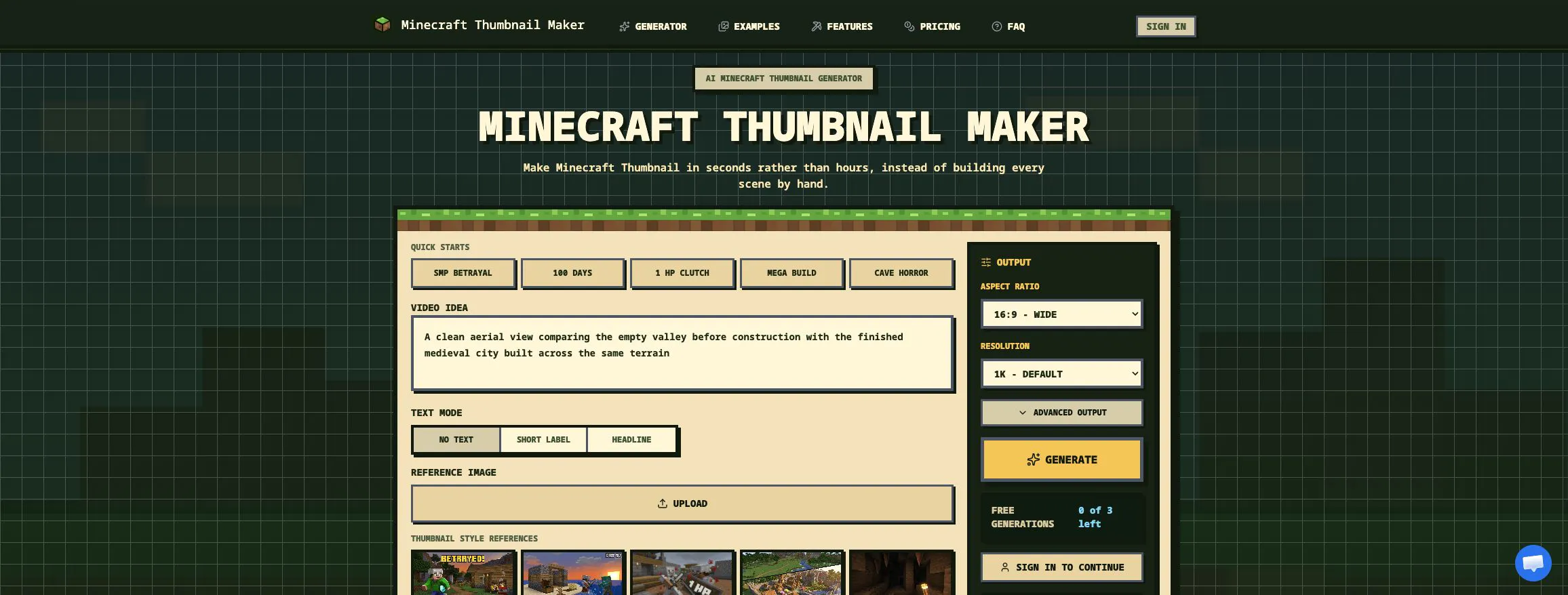Minecraft Thumbnail Maker gallery image