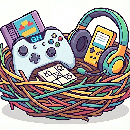 Game Nest - Product Hunt launch logo and brand identity