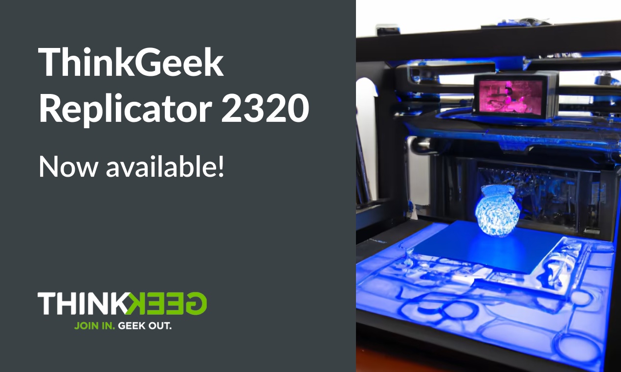 Thinkgeek Replicator 2320 - 고급 복제기 기술을 갖춘 혁신적인 3D 프린터 미디어 1