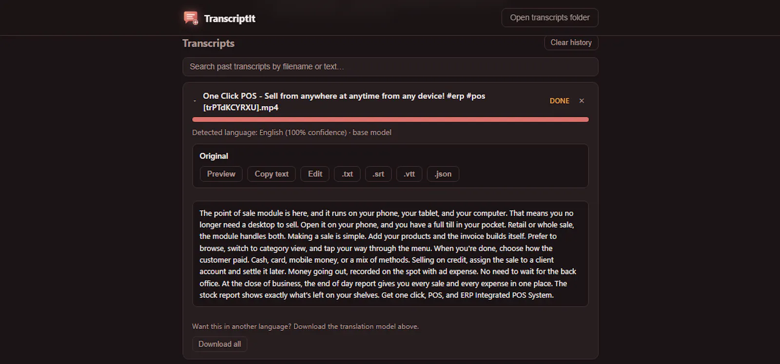 TranscriptIt screenshot 4
