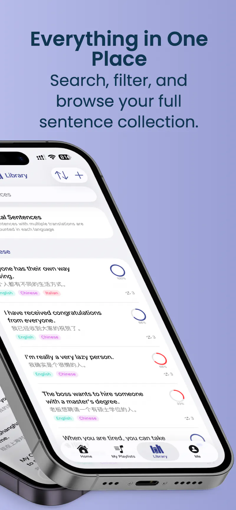 Lingua Playlist screenshot 2