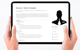 Resume - Free Notion Template media 2