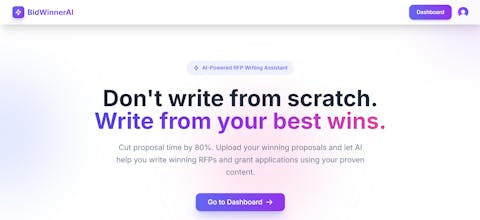BidWinnerAI: Draining the RFP swamp gallery image