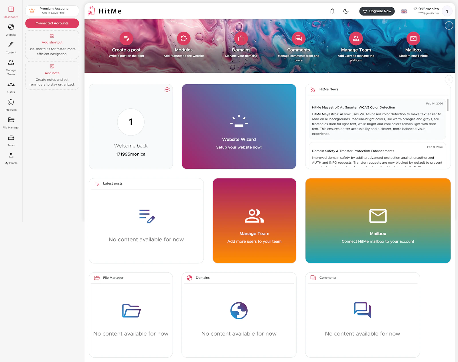 HitMe Website Builder screenshot 1