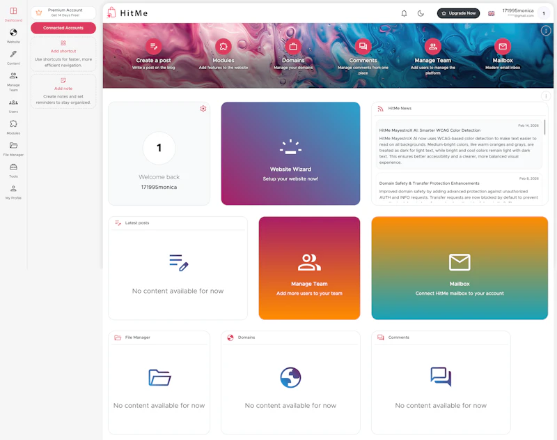 HitMe Website Builder screenshot 1
