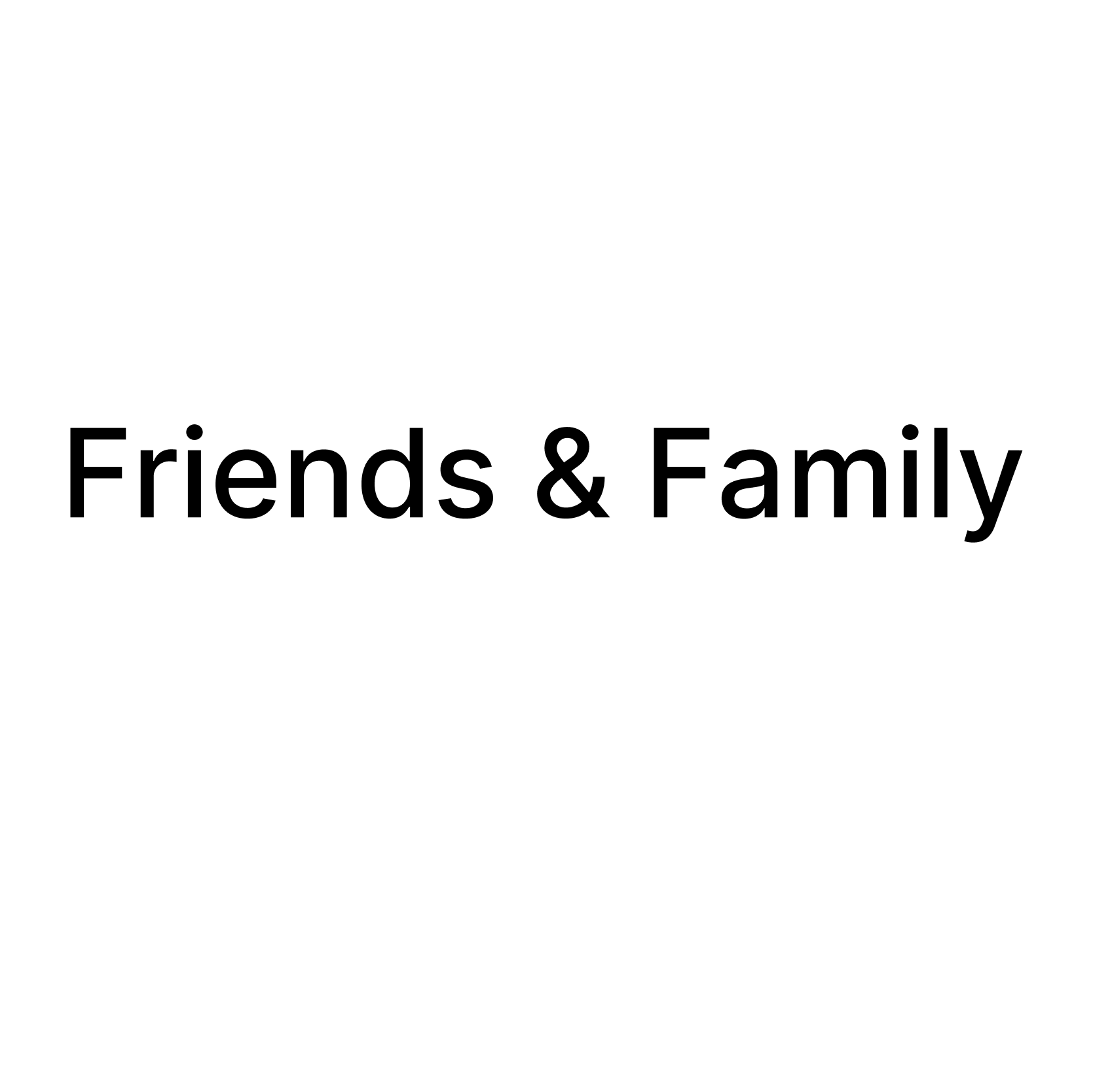 Friends & Family Marketplace