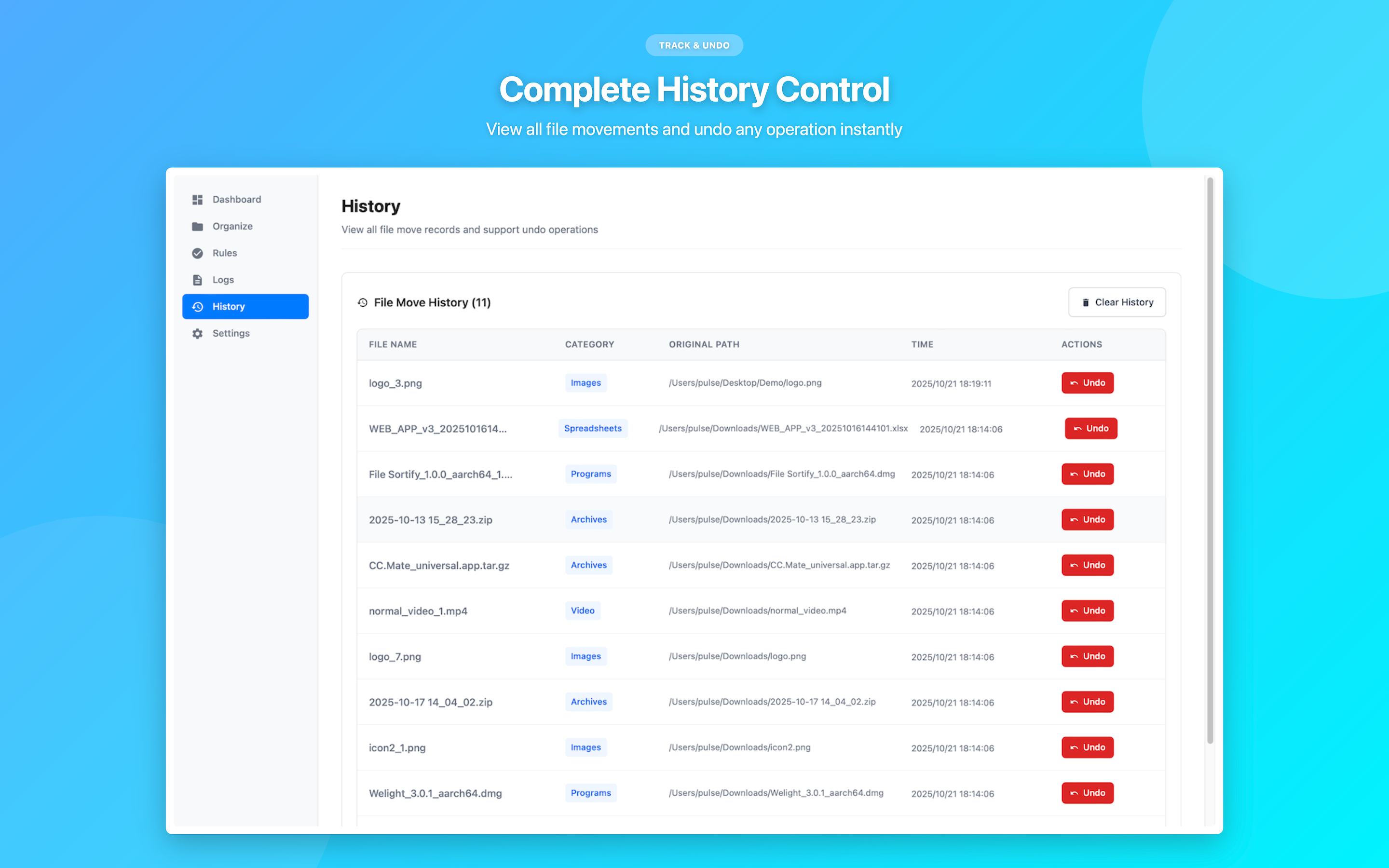 File Sortify - Screenshot 4 preview