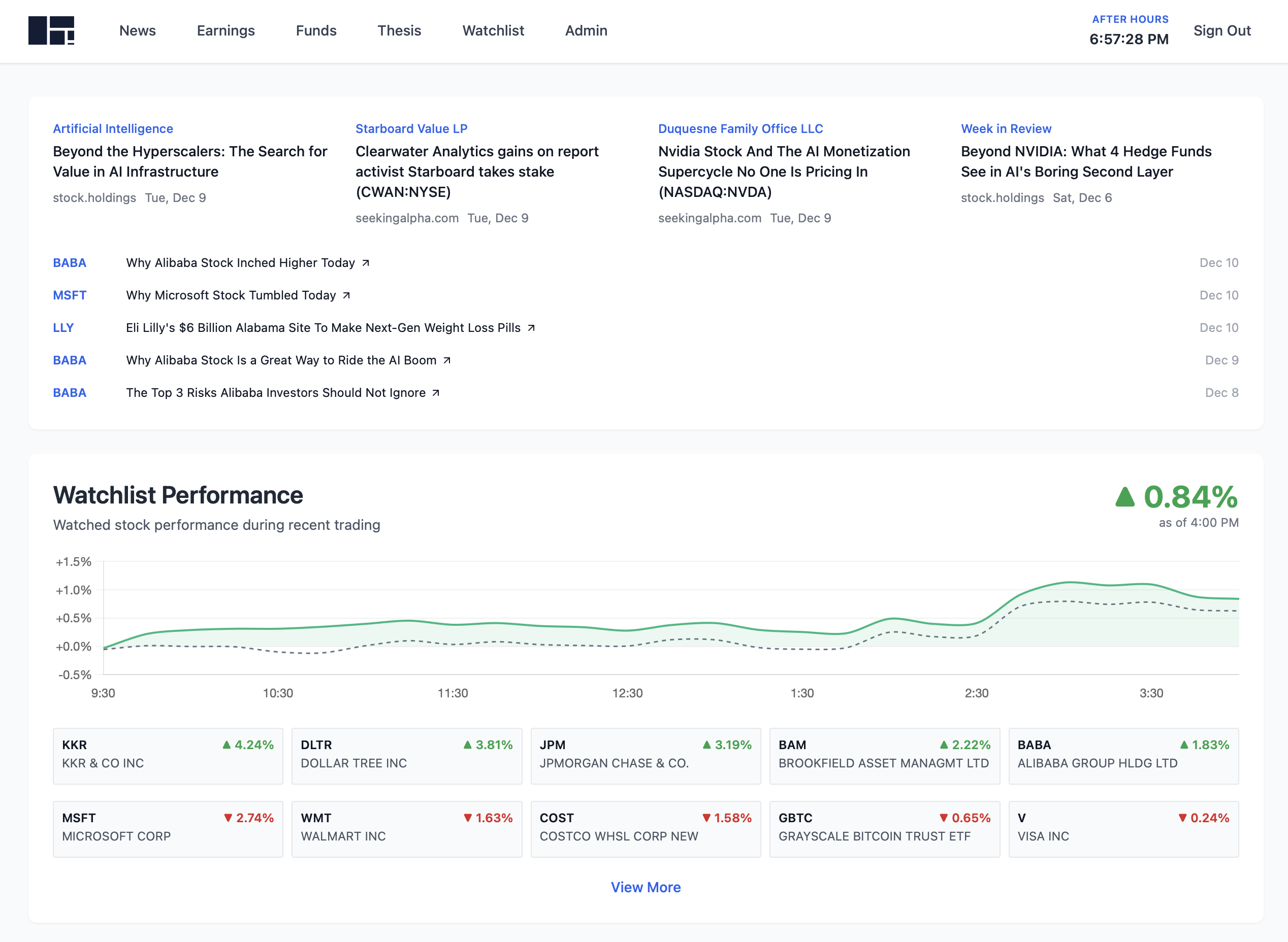 stock.holdings - Main product screenshot demonstrating key features and user interface